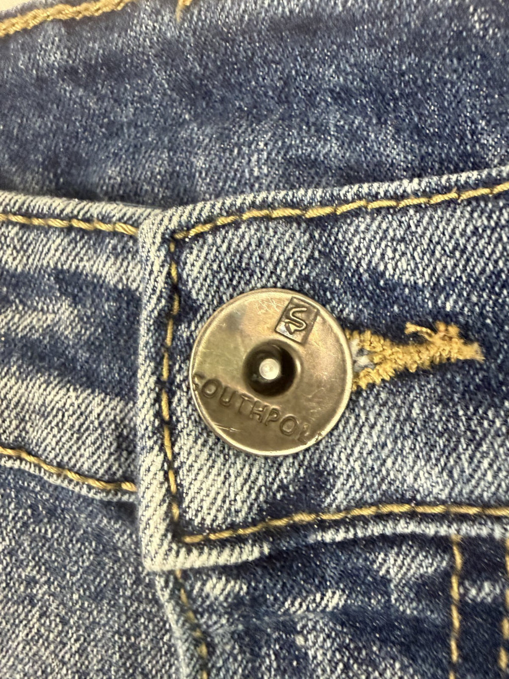Southpole Jeans Mens 32 x 30 Skinny Distressed Stretch Blue Denim Skater