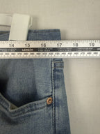 Levis 501 Jeans Mens 33x32 Blue Medium Wash Denim Straight Leg Button Fly