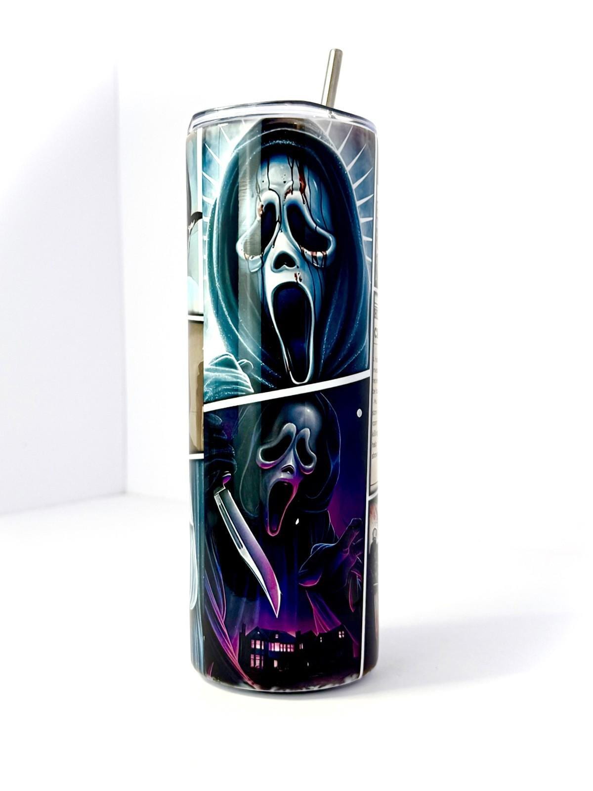 20 oz Scream Stainless Steel Tumbler with Lid, Straw