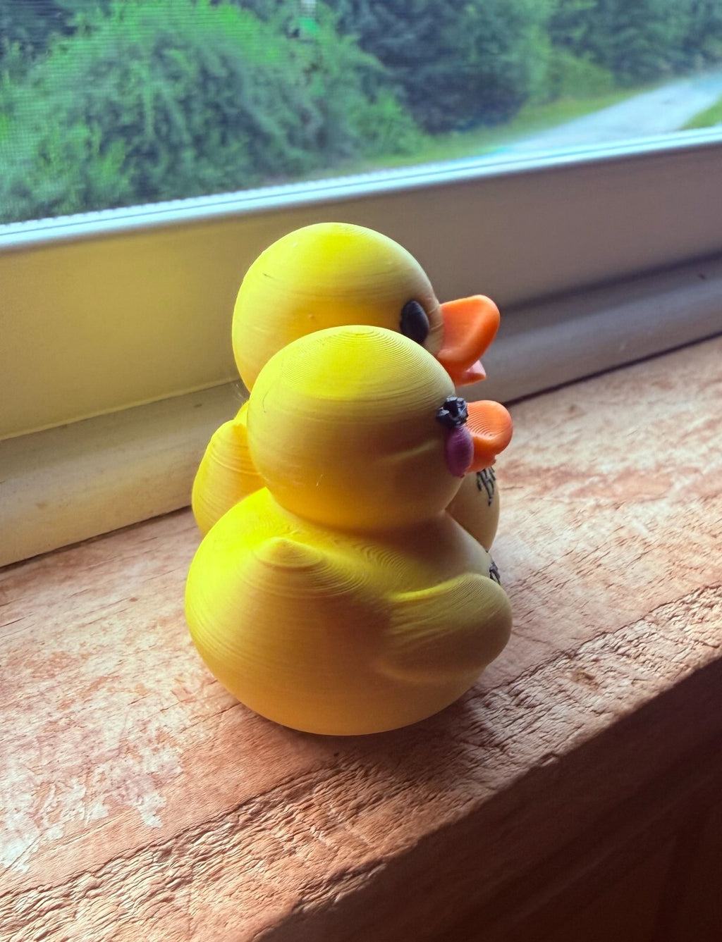 3d Printed Couples Ducks - Personalized - 2 1/5 Inch Tall