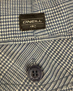 O'Neill Men's Hybrid Shorts Size 36 Blue and White Striped Walk Shorts Stretch