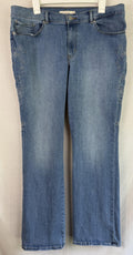 Levis Womens Classic Bootcut Jeans Size 16 Blue Denim Stretch Cotton Blend