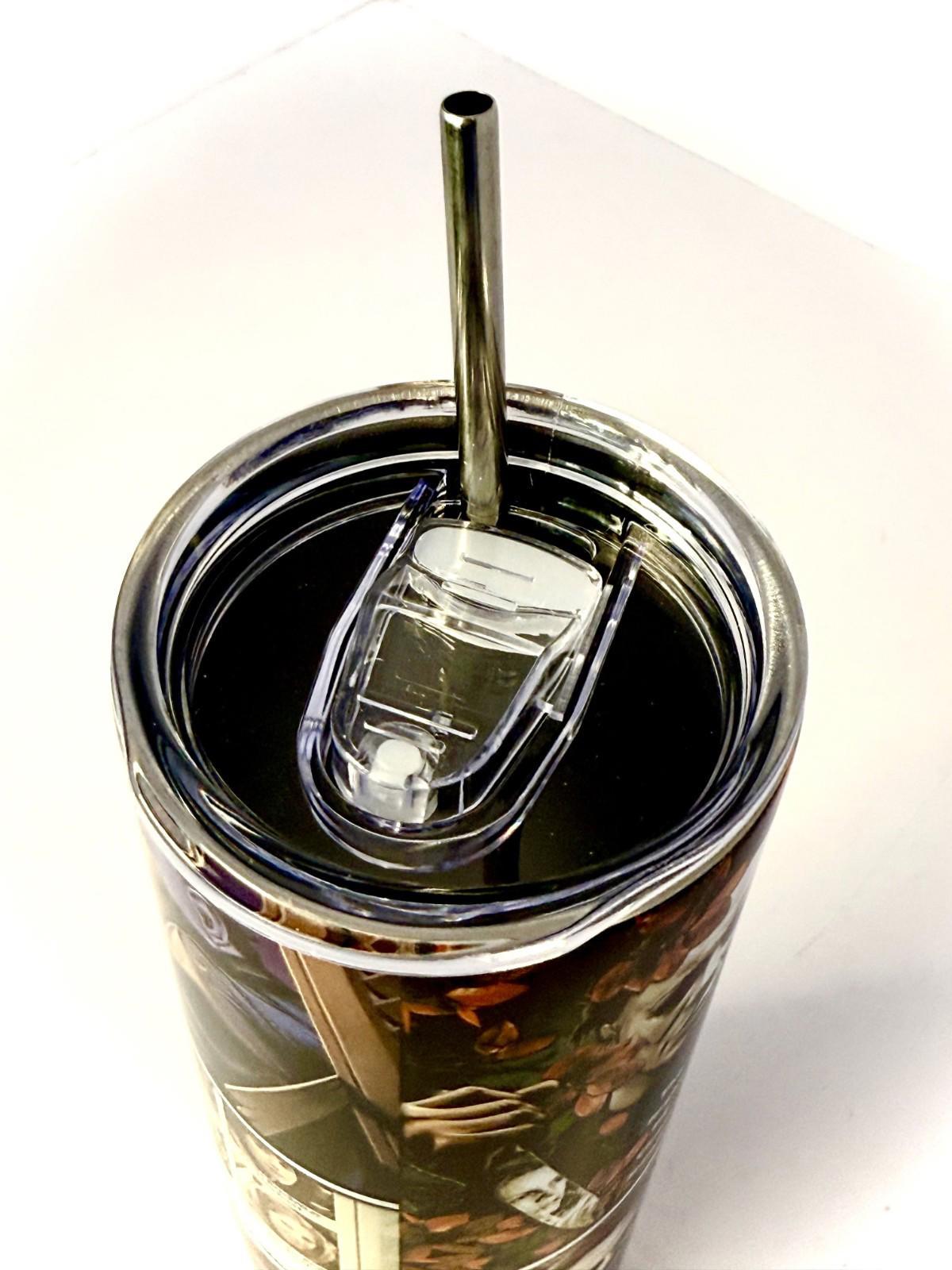 20 oz Michael Myers Stainless Steel Tumbler with Lid, Straw