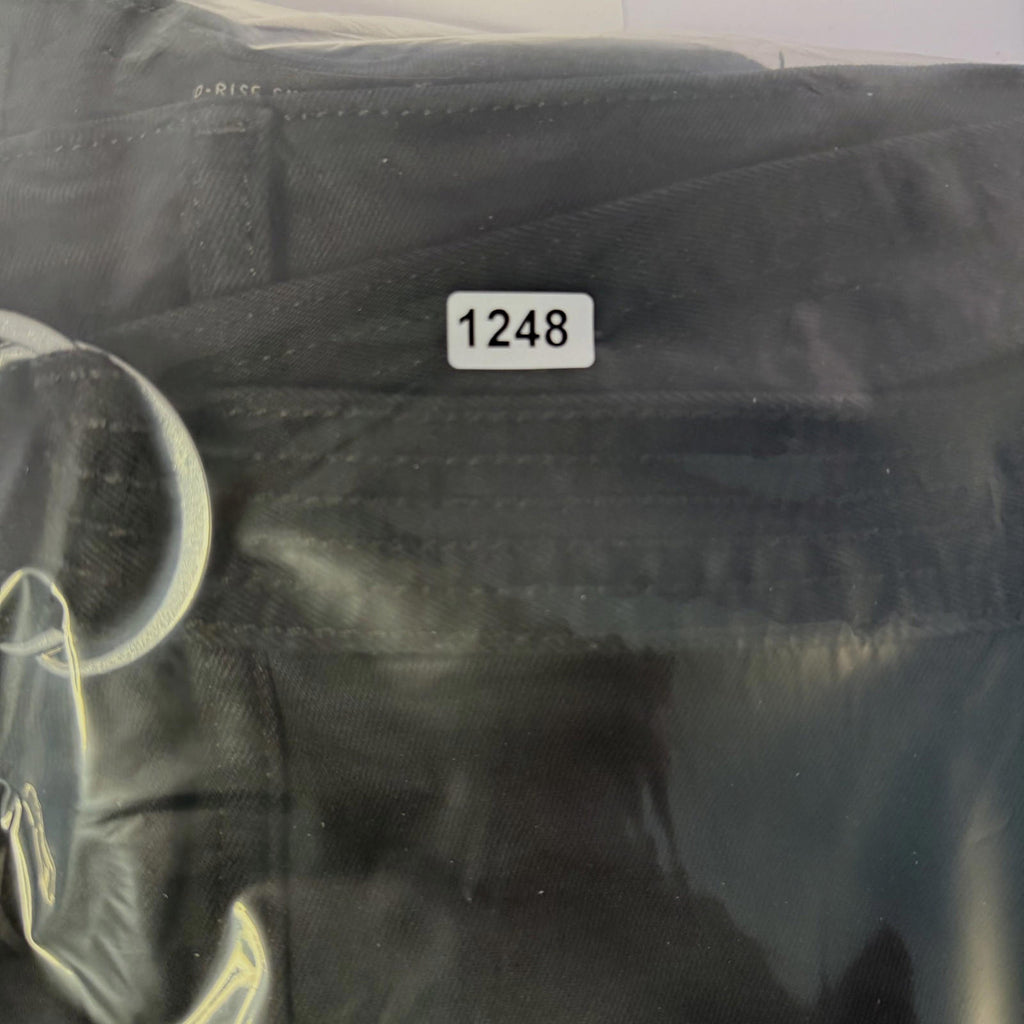Banana Republic Mid Rise Skinny Jeans Womens Size 30L Black ~zip pockets w/ belt