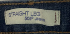 Levis 505 Womens Jeans Straight Leg Size 14 S Short Blue
