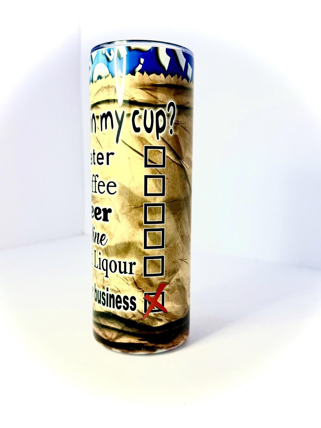 20 oz Mystery Cup Stainless Steel Tumbler with Lid, Straw