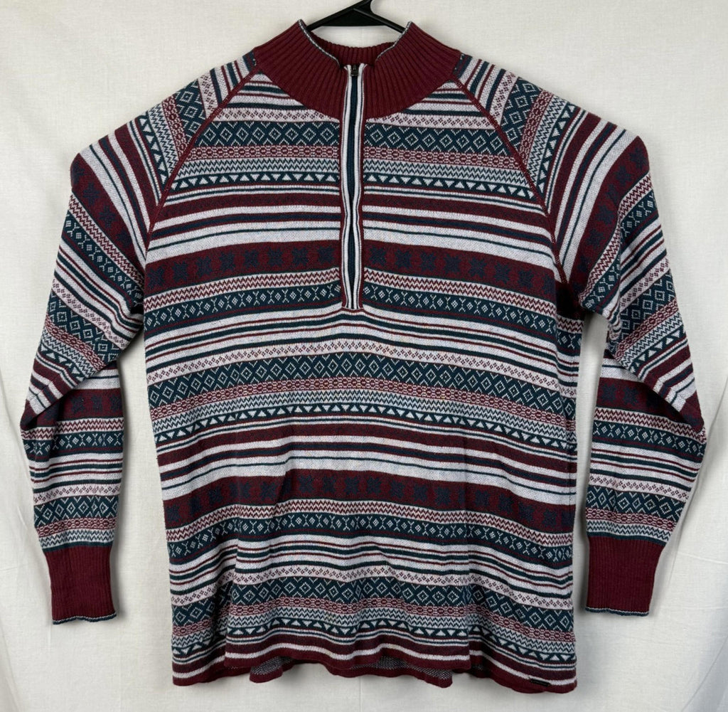 Eddie Bauer Womens Long Sleeve 1/4 Zip Up Shirt Sz XL Transitional