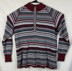 Eddie Bauer Womens Long Sleeve 1/4 Zip Up Shirt Sz XL Transitional