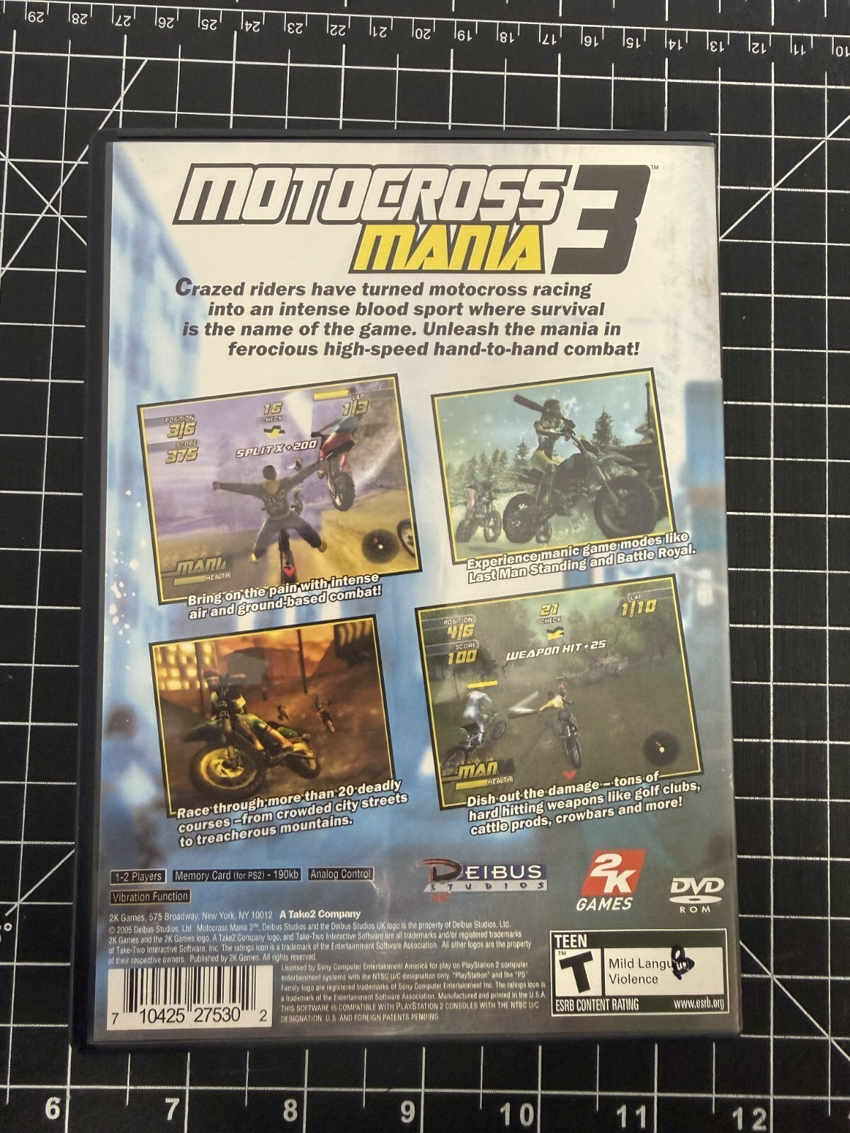 Motocross Mania 3 PS2 with Manual - PlayStation 2 Video Game Tested And Working