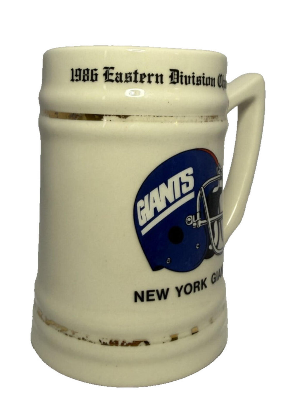 Vintage New York Giants 1986 Eastern Division Champions Stein NFL Cup