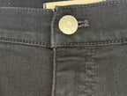 Madewell Black 10" High Rise Skinny Womens 32P Short Stretch Jeans