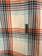 Columbia Button Down Shirt Mens Size XXL 2XL Short Sleeve Blue Plaid Casual