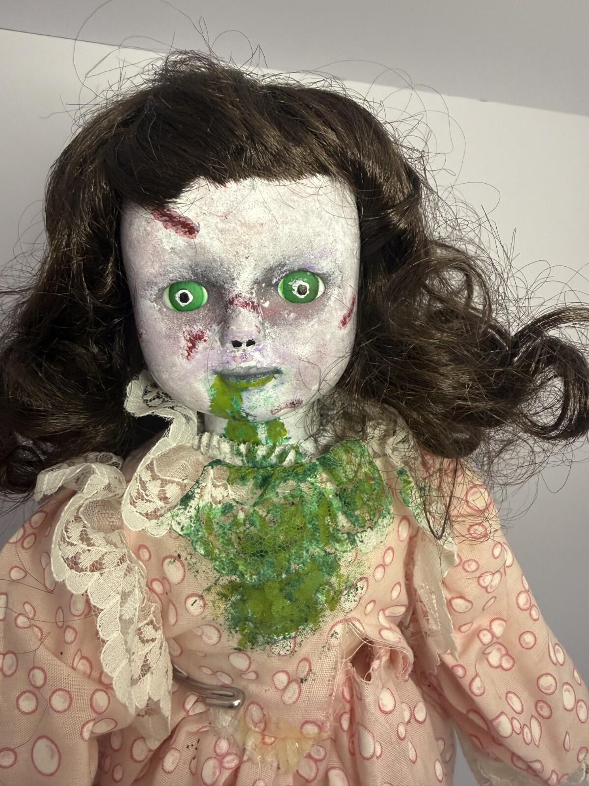 Amanda - OOAK Scary Creepy Doll 14" Hand Painted Horror Haunting Art