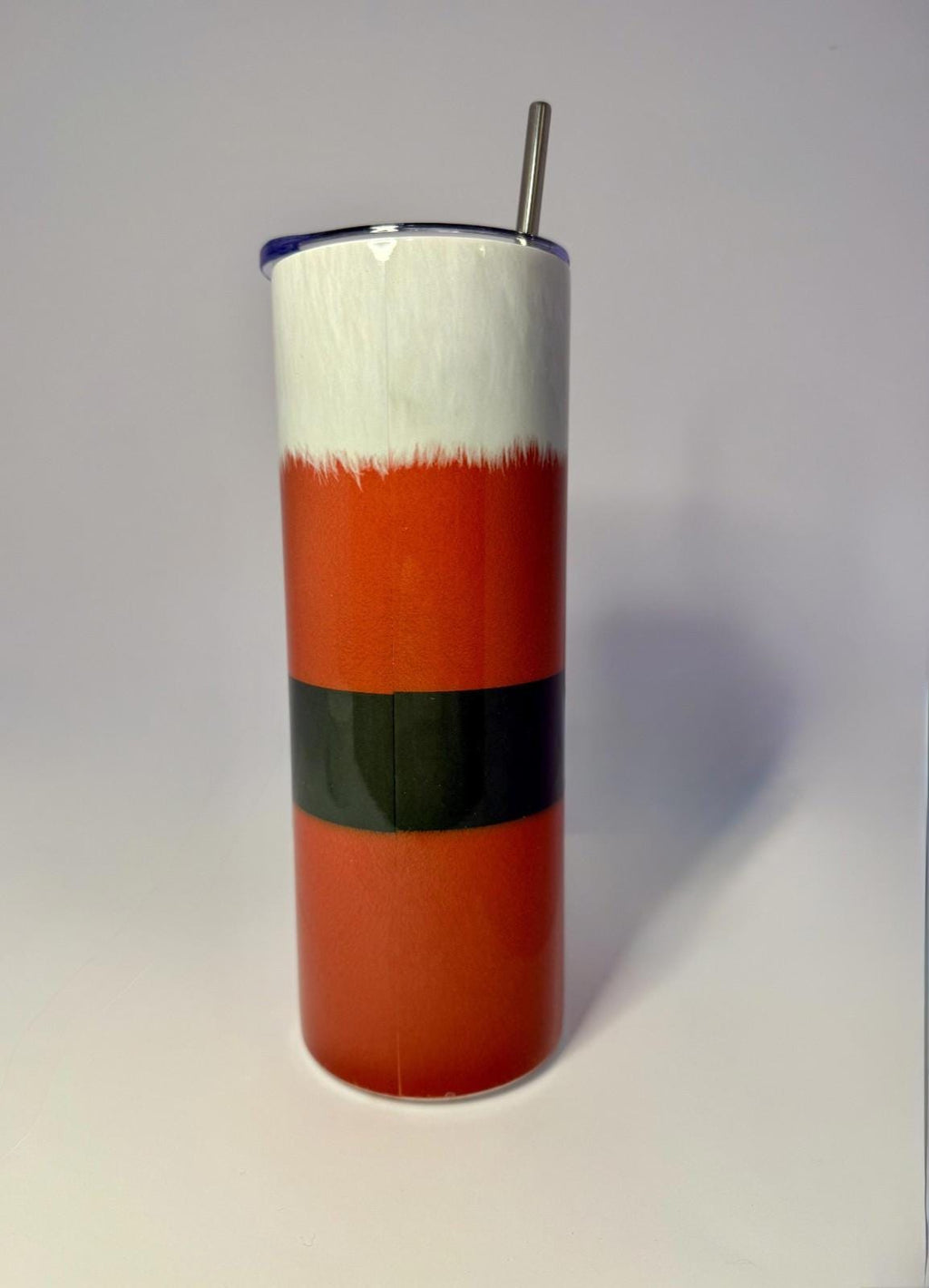 20 oz Santa Stainless Steel Tumbler with Lid, Straw
