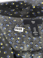 Gap black polka dot womens shirt m