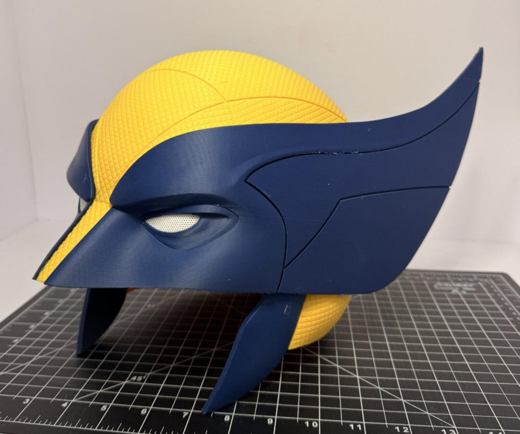 3D Printed Wolverine Face Mask Helmet Mesh Eyes Adult Mediumish
