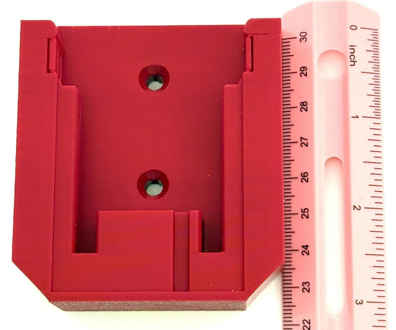 3D Printed Tool and Battery (M18 Fuel) Holder 3 Pack ~Red~ Mount in Van/Garage
