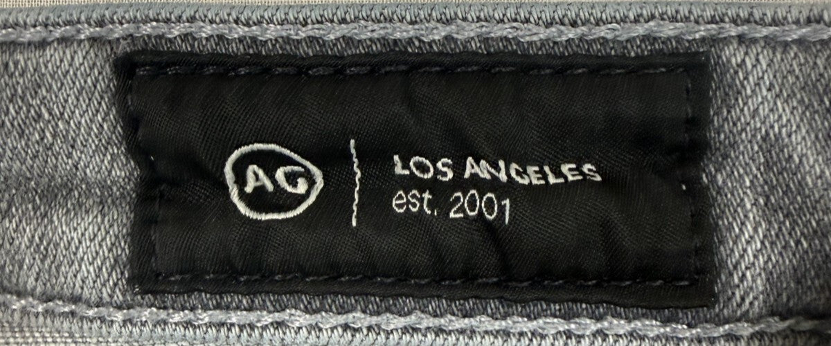 AG Adriano Goldschmied Women's Light Gray Prima Cigarette Leg Jeans Size 28