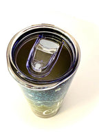 20 oz Happy Camper Stainless Steel Tumbler with Lid, Straw