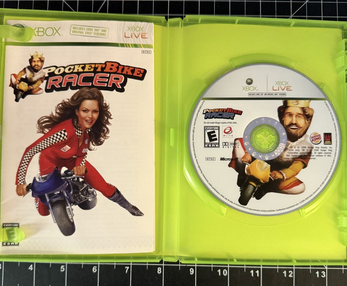Pocketbike Racer (Microsoft Xbox 360, 2006) Tested Working Completed CIB