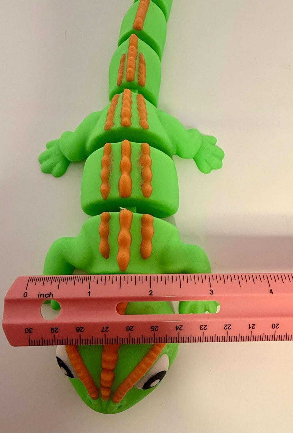 Large 3D Printed Articulated Lizard – Flexible Toy Figurine - 12 Inches