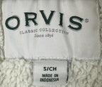 ORVIS Classic Collection Womens Sz S 1/4 Zip Pullover Sherpa-Lined Cozy
