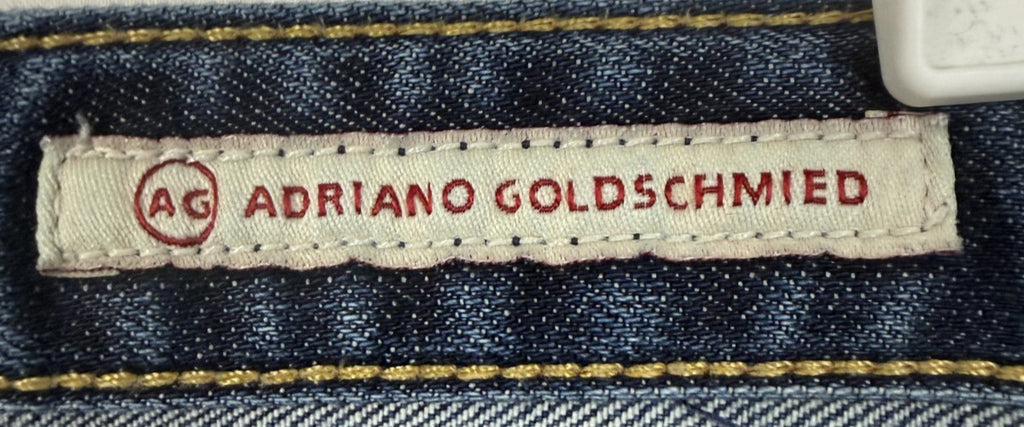AG Adriano Goldschmied Premiere Skinny Straight Jeans Womens Size 27R Distressed