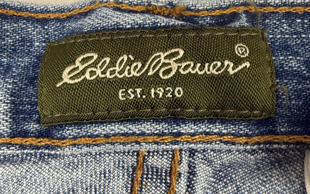 Eddie Bauer Womens Jeans Sz 10 Petite Blue Denim Pants Bootcut 5-Pocket