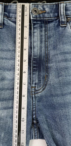 Eddie Bauer Jeans Mens Sz 32x32 Straight Leg Stretch Acid Wash Denim Blue