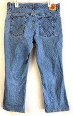 Levi's 550 Relaxed Bootcut Denim Jeans Womens Size 16 Short