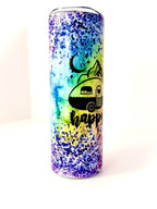 20 oz Happy Camper Colorful Stainless Steel Tumbler with Lid, Straw