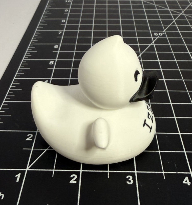 3d Printed Ghost Duck - Personalized - 2 1/5 Inch Tall
