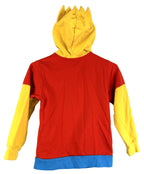 The Simpsons Full Zip Bart Simpson Hoodie Kids Sz M Mesh Face Mask