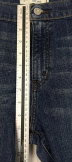 Levis 505 Womens Jeans Straight Leg Size 14 S Short Blue