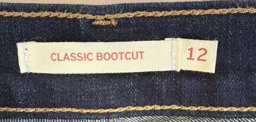 Levi’s Classic Bootcut Women’s jeans Size 12 Stretch Blue Dark Wash