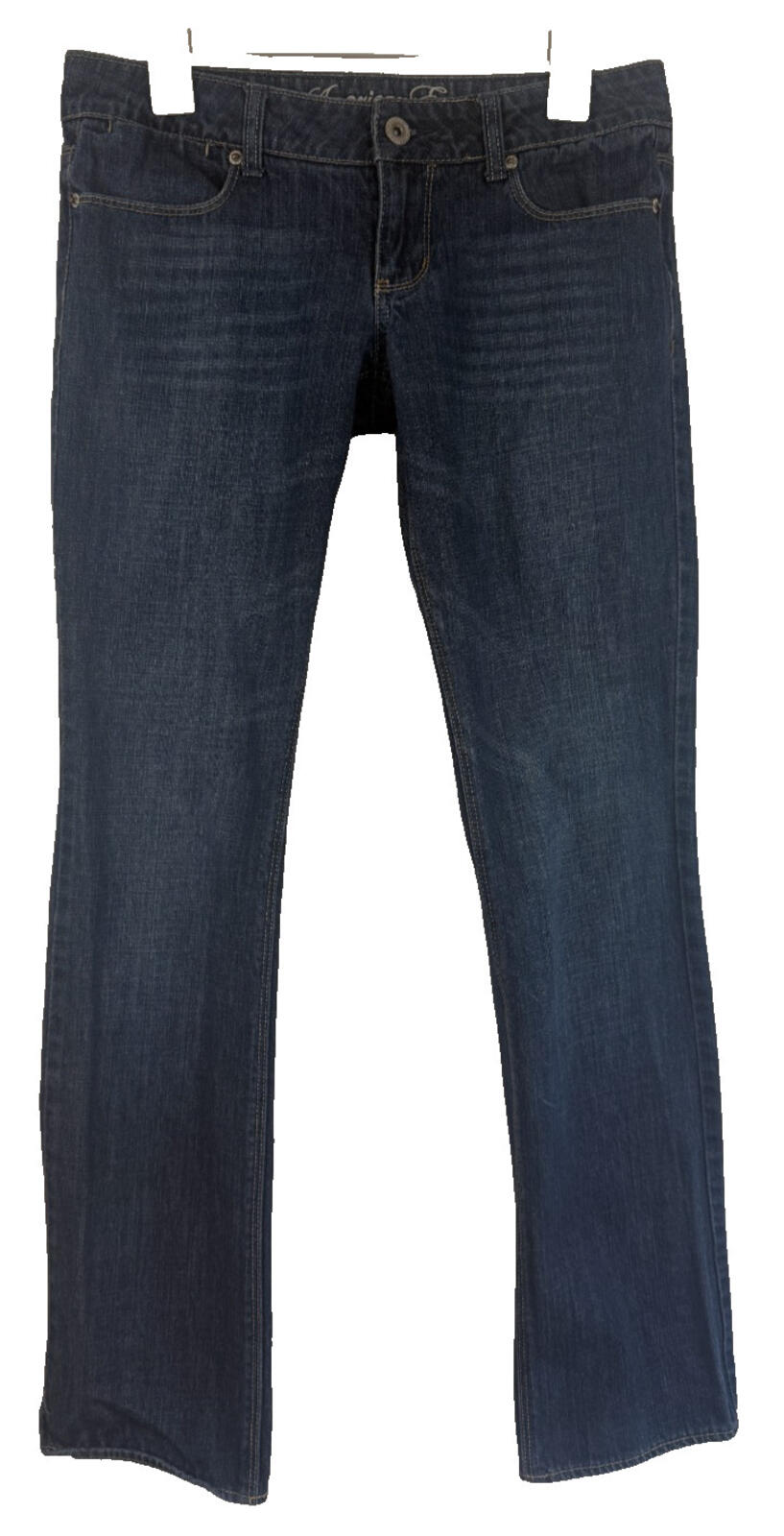 American Eagle 77 Straight Jeans Womens Size 6 Long Blue Denim 30x31