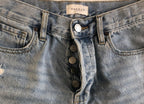 PacSun Shorts Womens 24 Vintage High Rise Cut-Off Blue Jean Distressed Denim