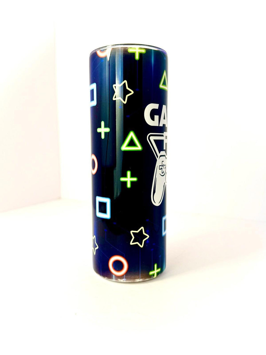 20 oz Gamer Fuel Stainless Steel Tumbler with Lid, Straw