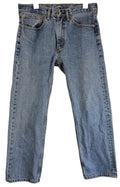 Men's Levis 505 Regular Fit Denim Jeans Sz 34x30 Blue Cotton Modern Red Tab