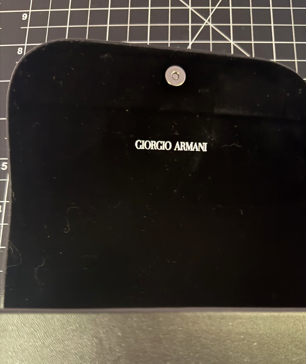 Giorgio Armani Eyeglass/Sunglasses Case – Black, Felt Lining - Designer