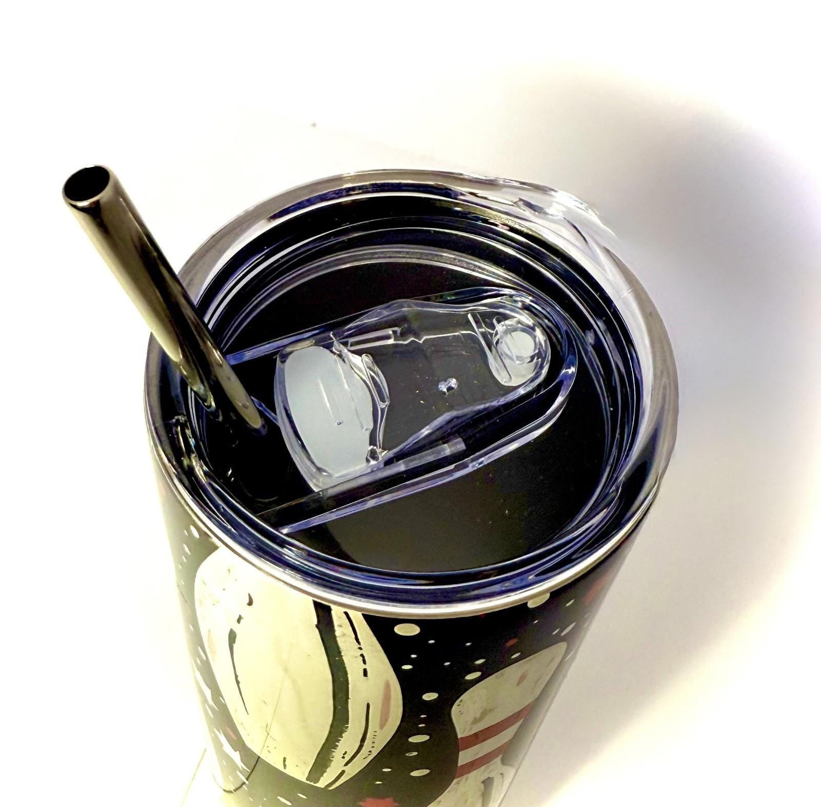 20 oz Vintage Bowling Stainless Steel Tumbler with Lid, Straw