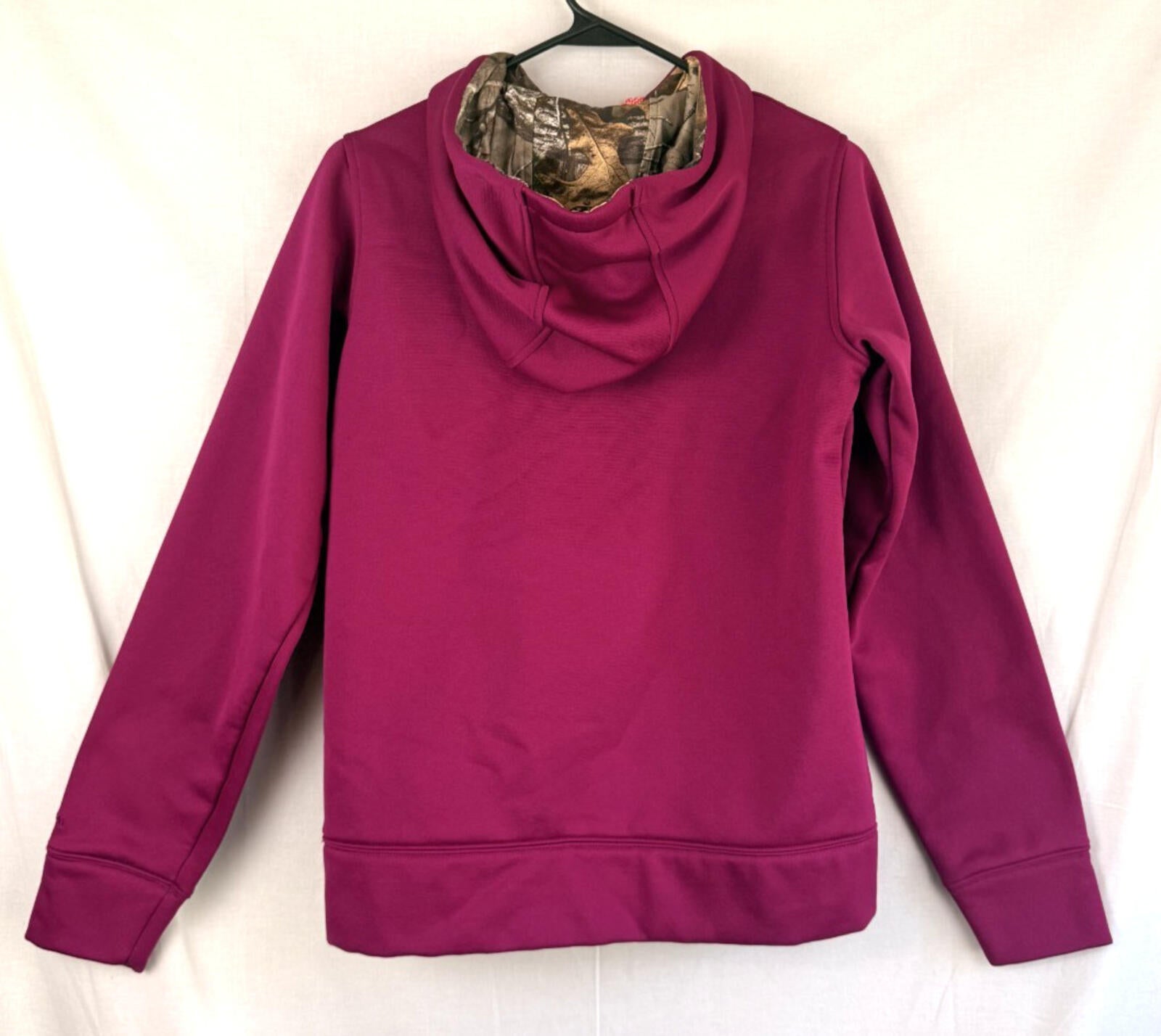 Under Armour Storm Hoodie Womens Small Purple Camouflage Outdoor Hunting Hiking