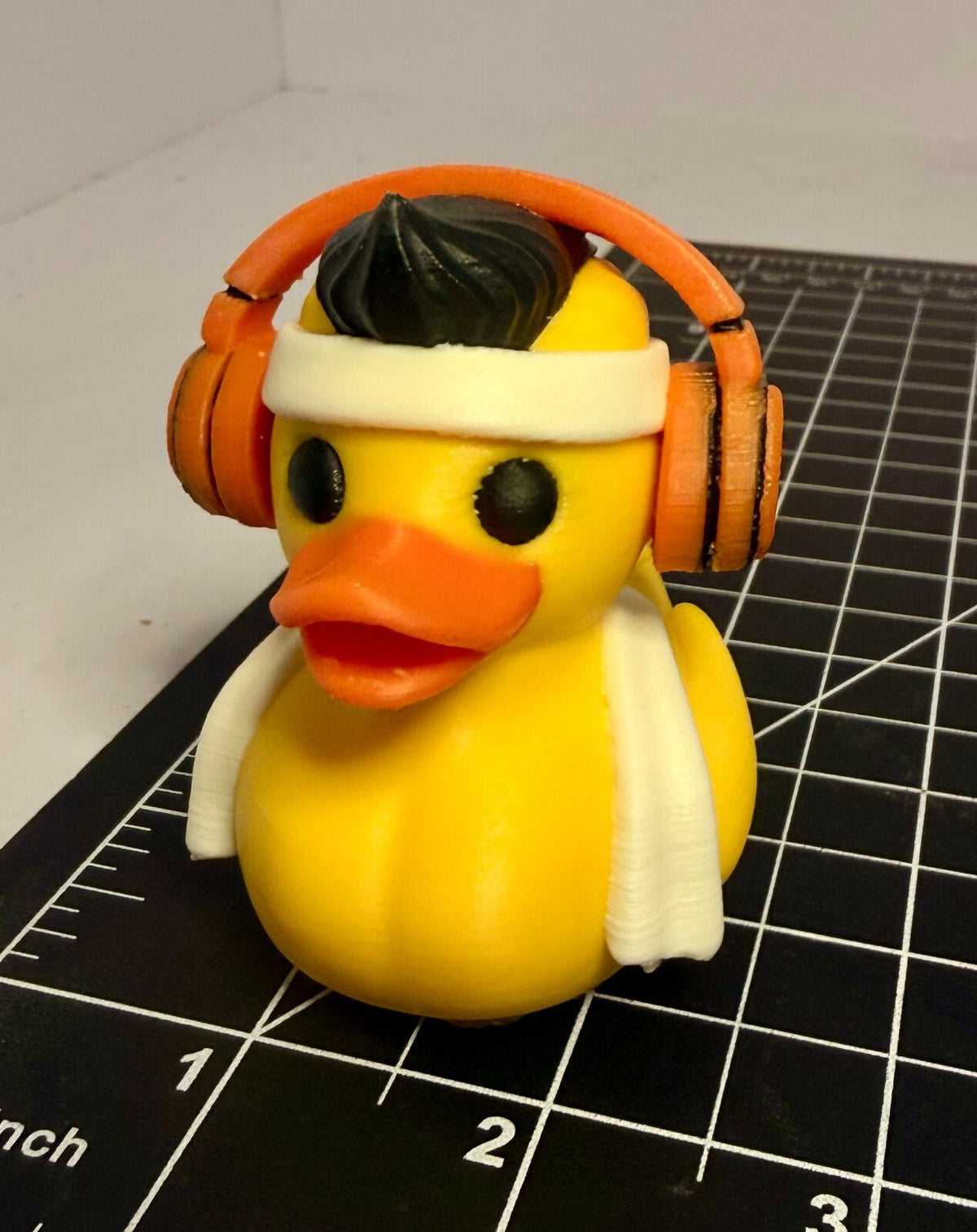 3d Printed Gym Bro Duck - Personalized - 2 1/5 Inch Tall