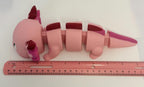 Large 3D Printed Articulated Axolotl – Flexible Toy Figurine - 9 Inch