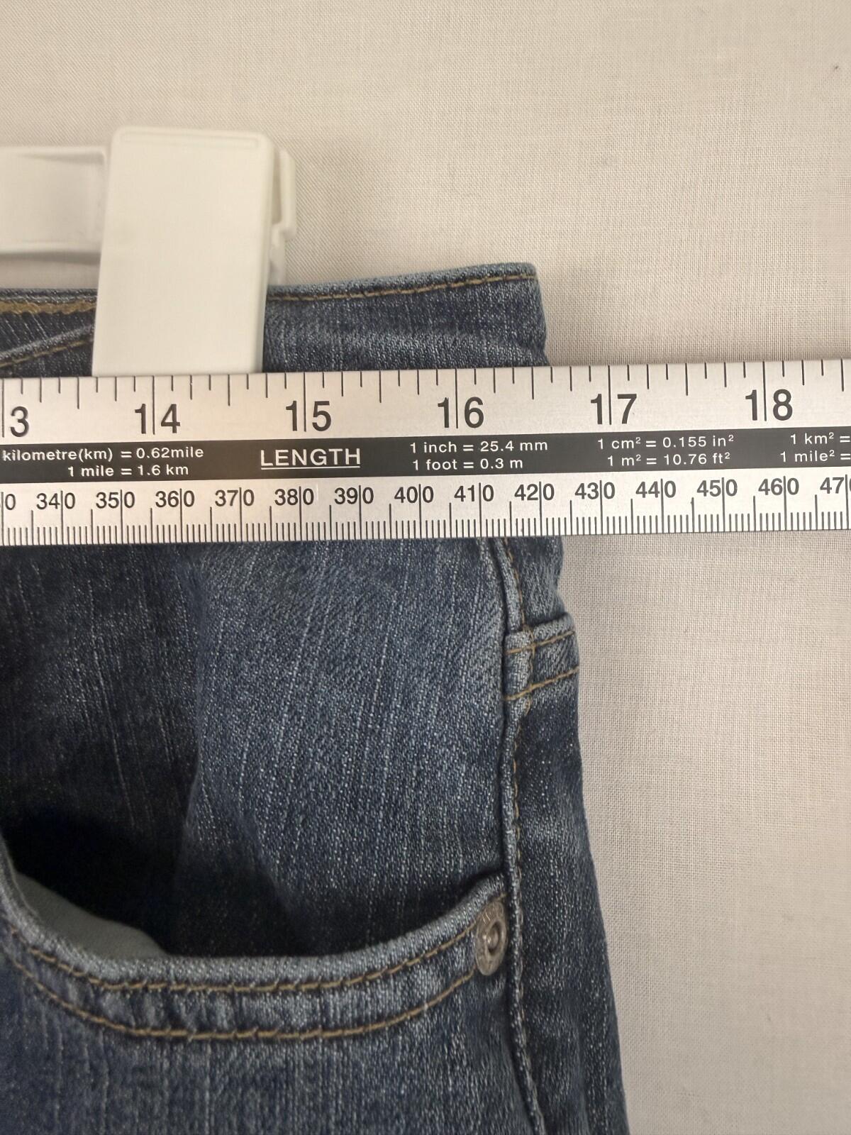 Eddie Bauer Womens Blue Denim Bootcut Jeans Embroidered Size 12R