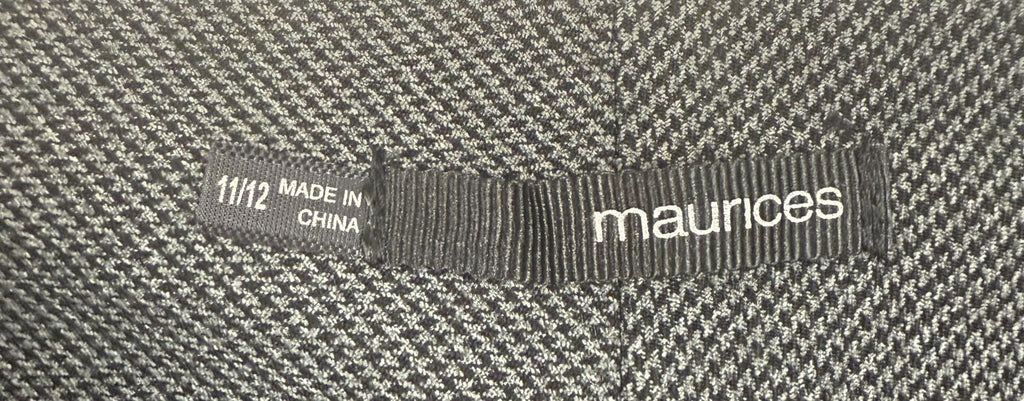 Maurice Womens Shorts Size 11/12 Gray Polyester, Rayon, Nylon
