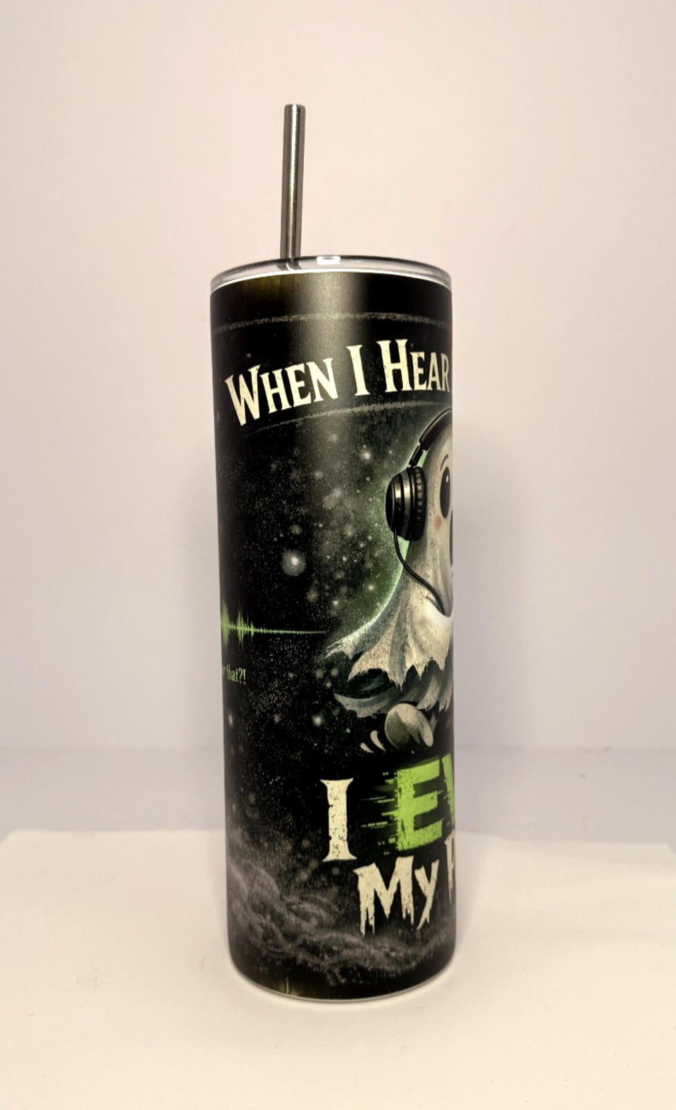 20 oz EVP Glow in the Dark Stainless Steel Tumbler with Lid, Straw