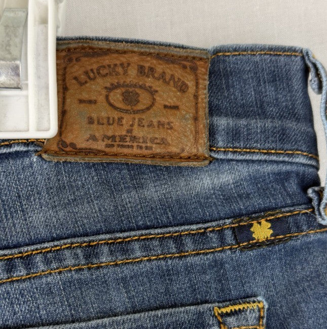 Lucky Brand Charlie Flare Jeans Womens 10 Blue Denim Stretch - Made in USA