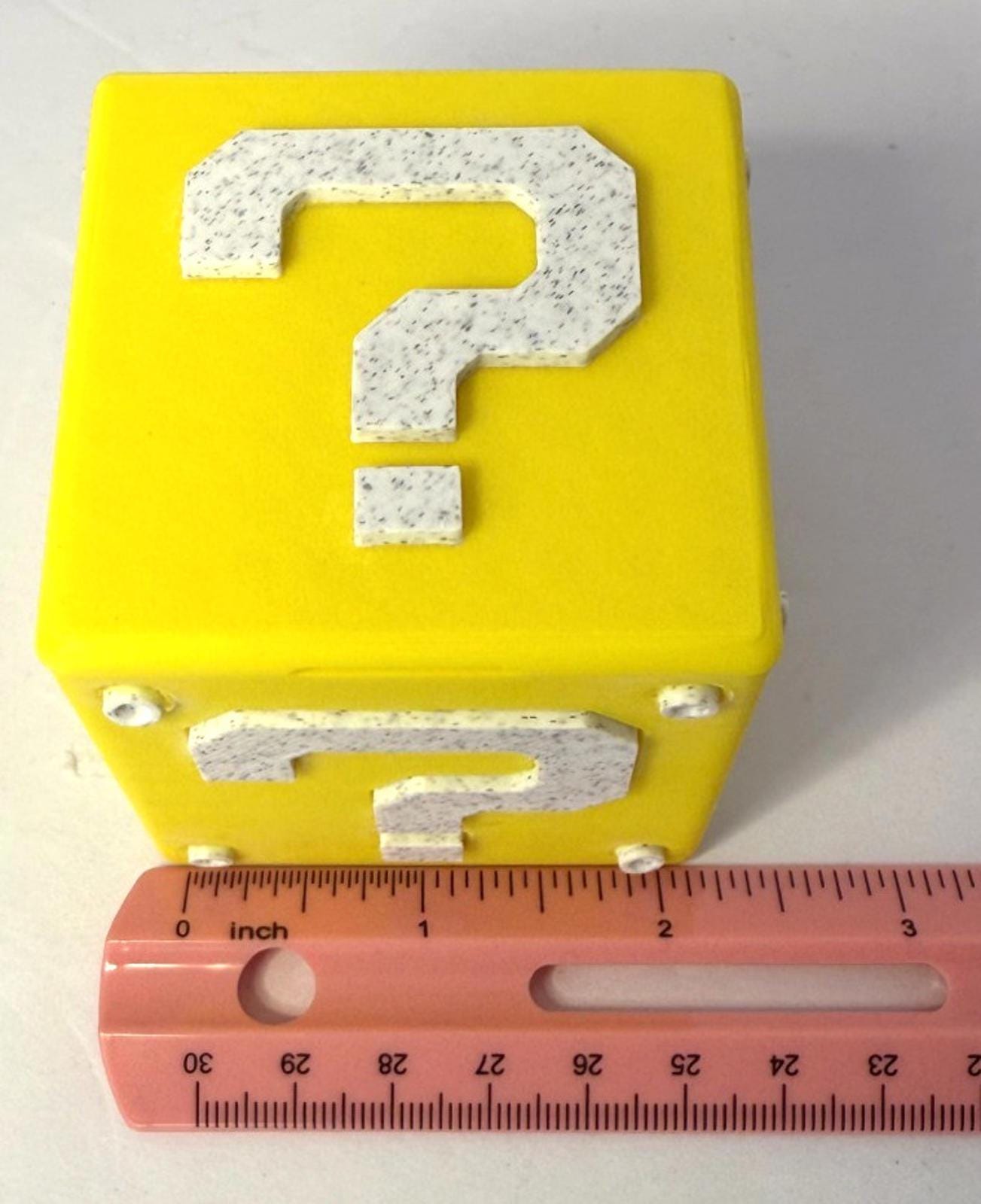 Mario Question Mark Block Storage for DS Games 3D Printed PLA