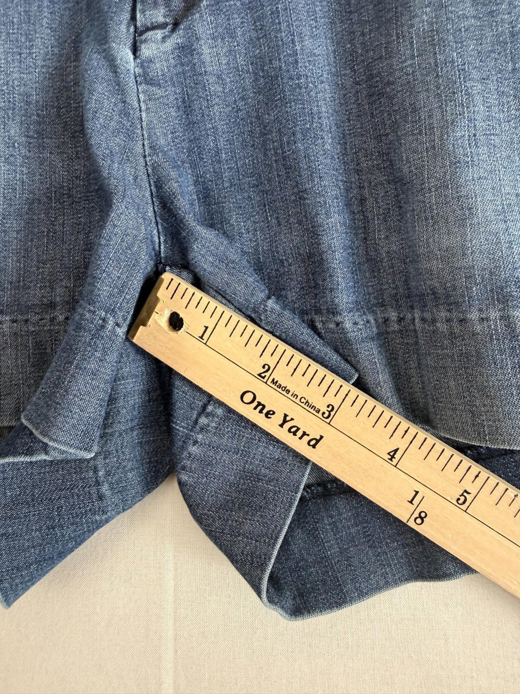 Banana Republic Hampton Fit Jean Shorts Womens 28/6 Blue Denim Dark Wash Retro